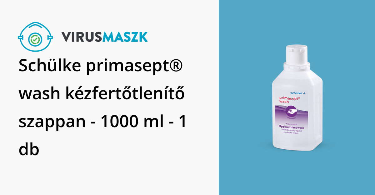 Schülke primasept® wash kézfertőtlenítő szappan - 1000 ml | Vírusmaszk